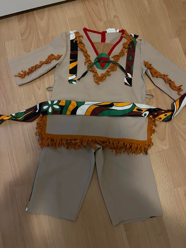 Indianenpak maat 80, Kinderen en Baby's, Carnavalskleding en Verkleedspullen, Ophalen, Zo goed als nieuw, 104 of kleiner, Jongen of Meisje