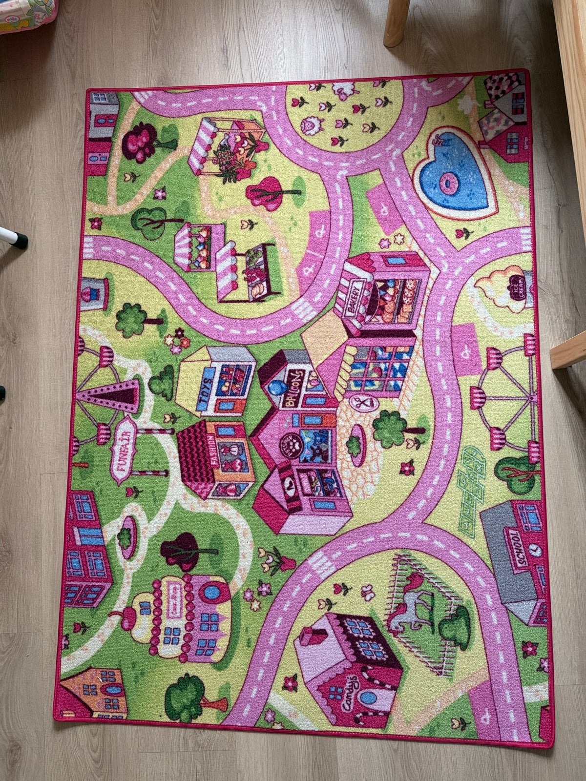 Roze Speelkleed Autobaan voor Kinderen - Stad & Pretpark, Ophalen, Gebruikt