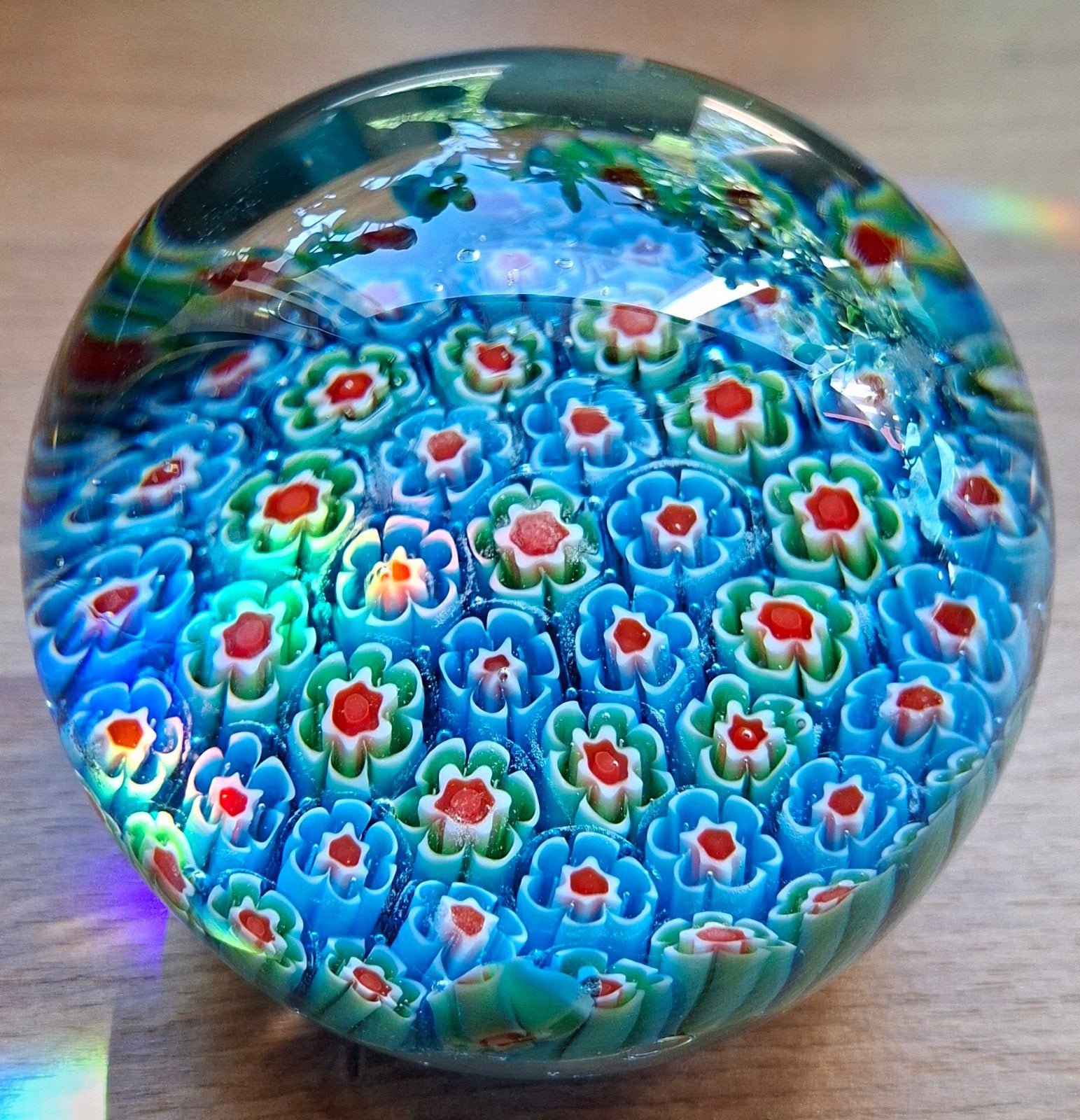 Vintage Murano Stijl Millefiori Presse-Papier, jaren 60/70, Ophalen of Verzenden
