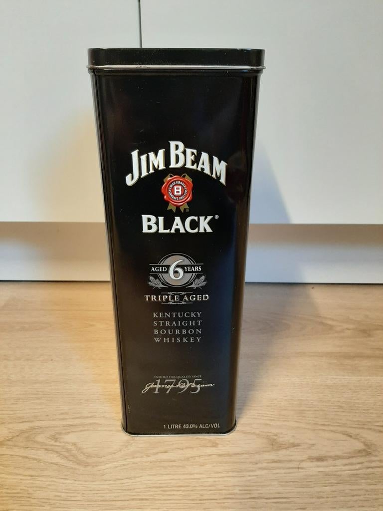 Jim Beam black blik (leeg), Ophalen of Verzenden, Overige merken