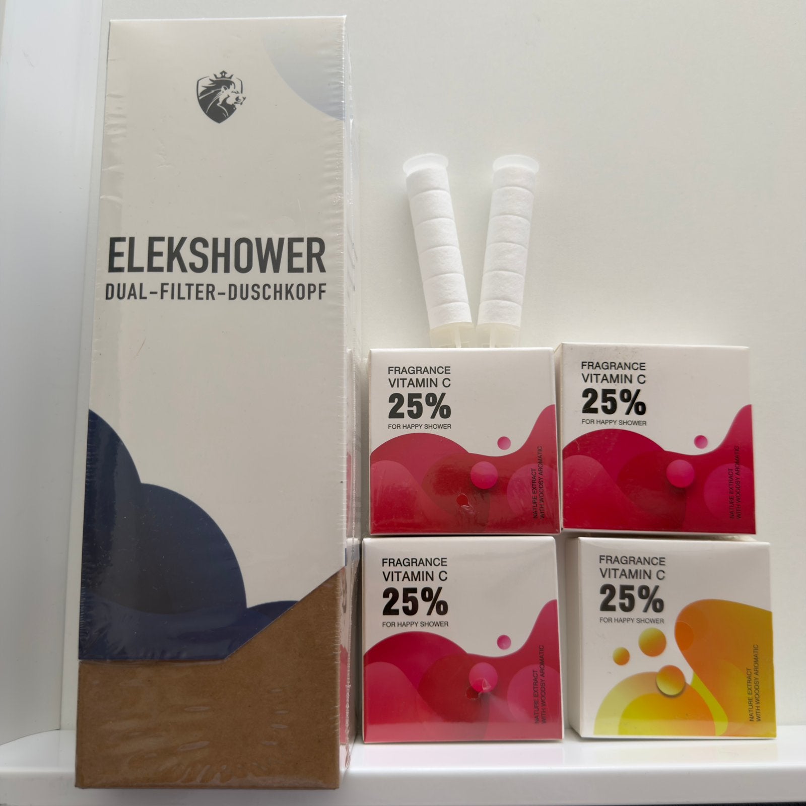 Elekshower Dual Filter douchekop + 4xVitamin C filters NIEUW, Ophalen of Verzenden, Nieuw, Bad & Douche