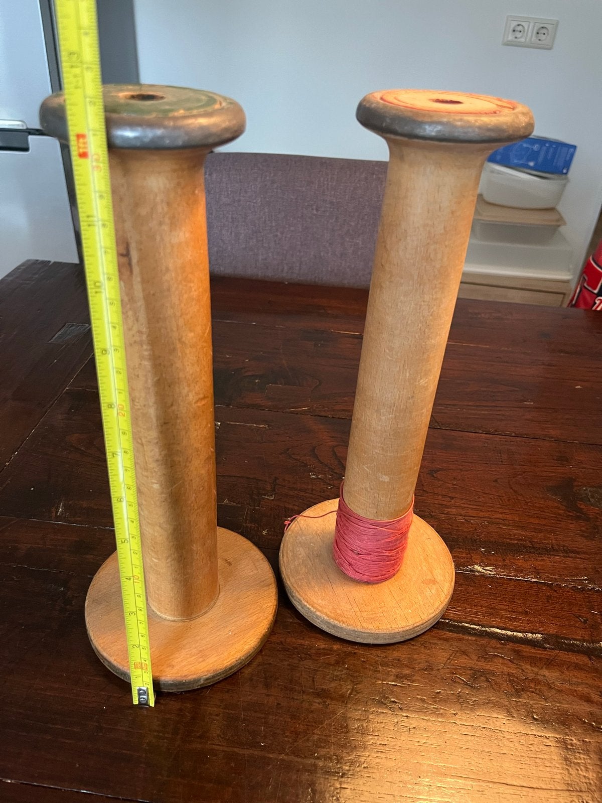 Vintage houten spoelen (2 stuks), Ophalen of Verzenden