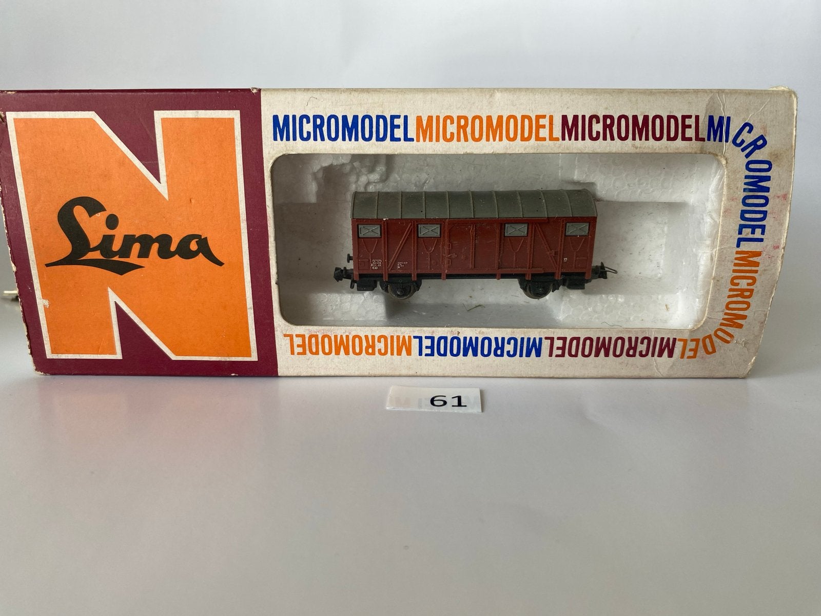 Lima goederenwagon - Micromodel, Ophalen of Verzenden, Gebruikt, Wagon, Lima