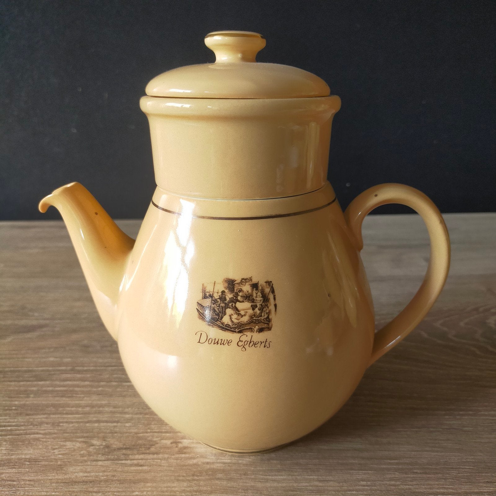 Vintage koffiepot met filter van Douwe Egberts., Ophalen of Verzenden