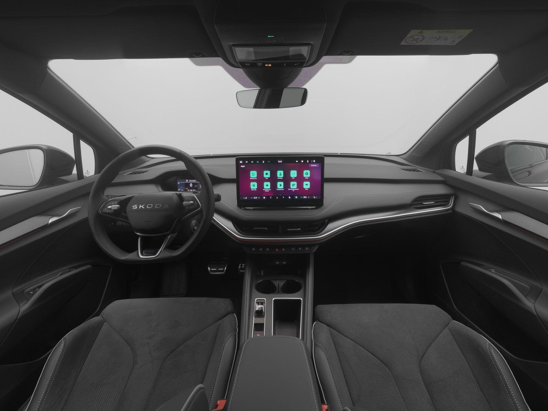 Skoda Elroq 85 Sportline | SoH 100% | Trekhaak | Warmtepomp, Auto's, Automaat, Achterwielaandrijving, Gebruikt, Zwart