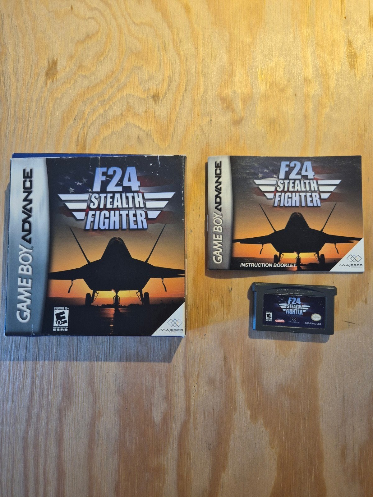 CIB F24 Stealth Fighter Game Boy Advance (GBA) Compleet, Spelcomputers en Games, Games | Nintendo Game Boy, 1 speler, Ophalen of Verzenden