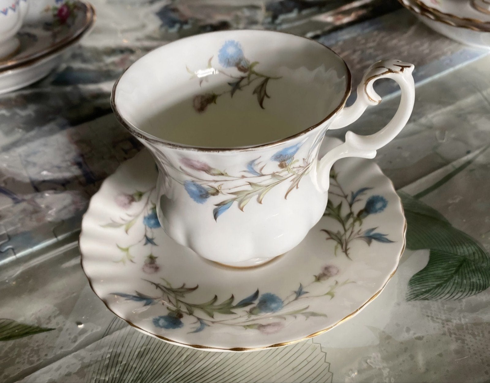 Royal Albert Brigadoon theekop en schotel - Vintage, Ophalen of Verzenden