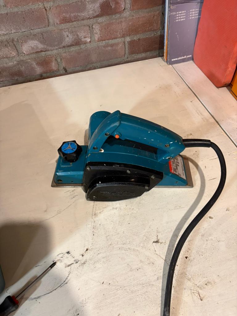Makita schaafmachine met koffer, Ophalen of Verzenden, Gebruikt