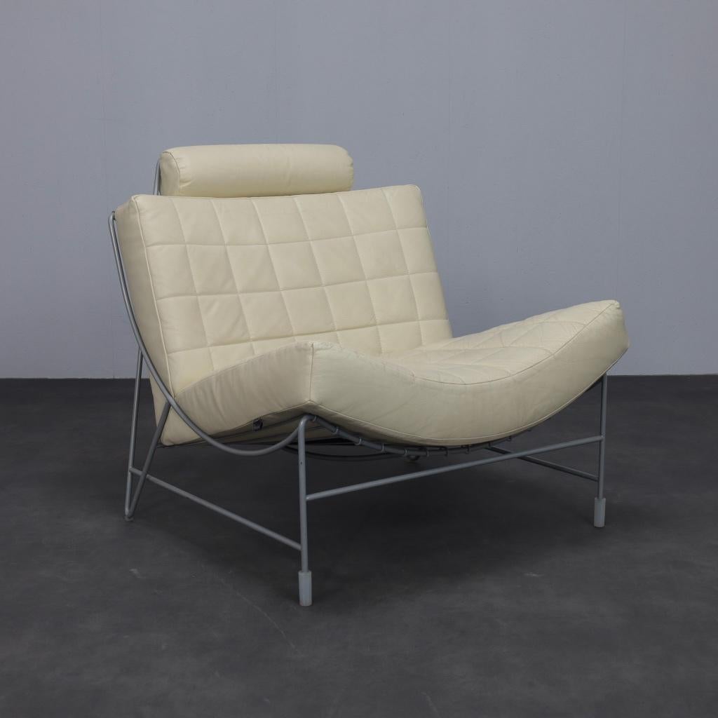 Design Fauteuil Leolux Volare leer 1990s, Ophalen, Design, 75 tot 100 cm, Zo goed als nieuw