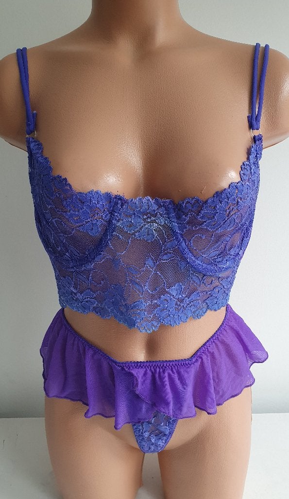 Paars lingerie setje maat S/M NIEUW, Kleding | Dames, Ondergoed en Lingerie, Onbekend, Ophalen of Verzenden, Paars, Setje