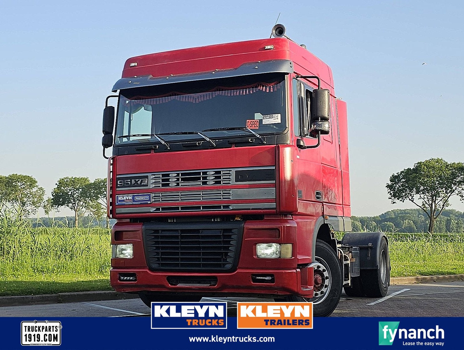 DAF XF 95.380 spacecab euro 2, Auto's, Vrachtwagens, Bedrijf, Te koop, Airconditioning, Standkachel, DAF, Diesel, Euro 2, Handgeschakeld