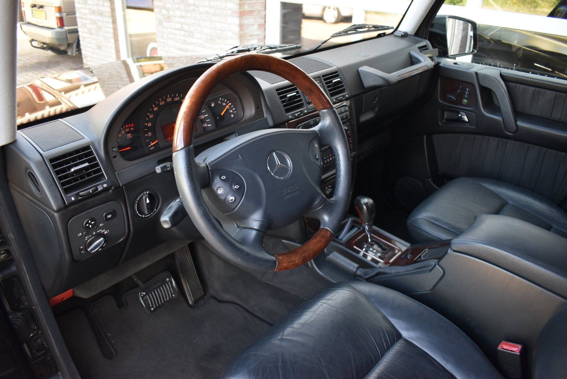 Mercedes-Benz G-klasse 500 G63 Full option Youngtimer BTW au, Auto's, Mercedes-Benz, Gebruikt, G-Klasse, Zwart, Leder