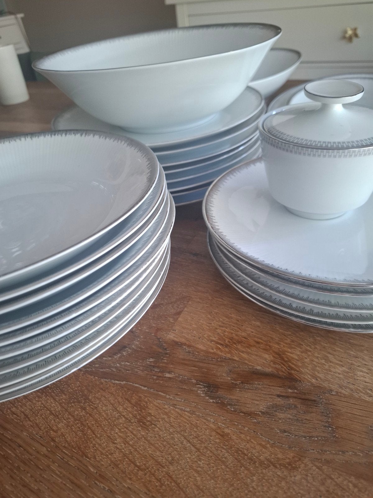 Vintage Servies Set Bavaria Winterling, Ophalen, Porselein, Overige stijlen