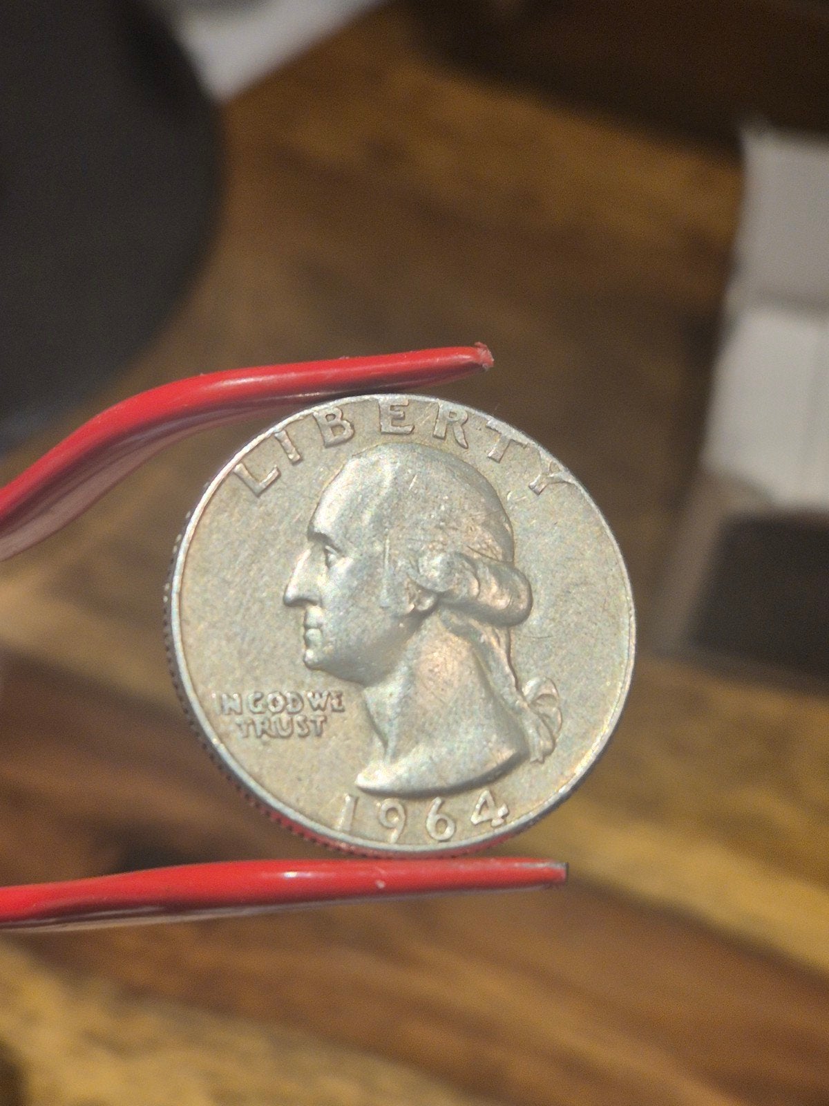 QUARTER DOLLAR 1964 D, Ophalen of Verzenden, Noord-Amerika