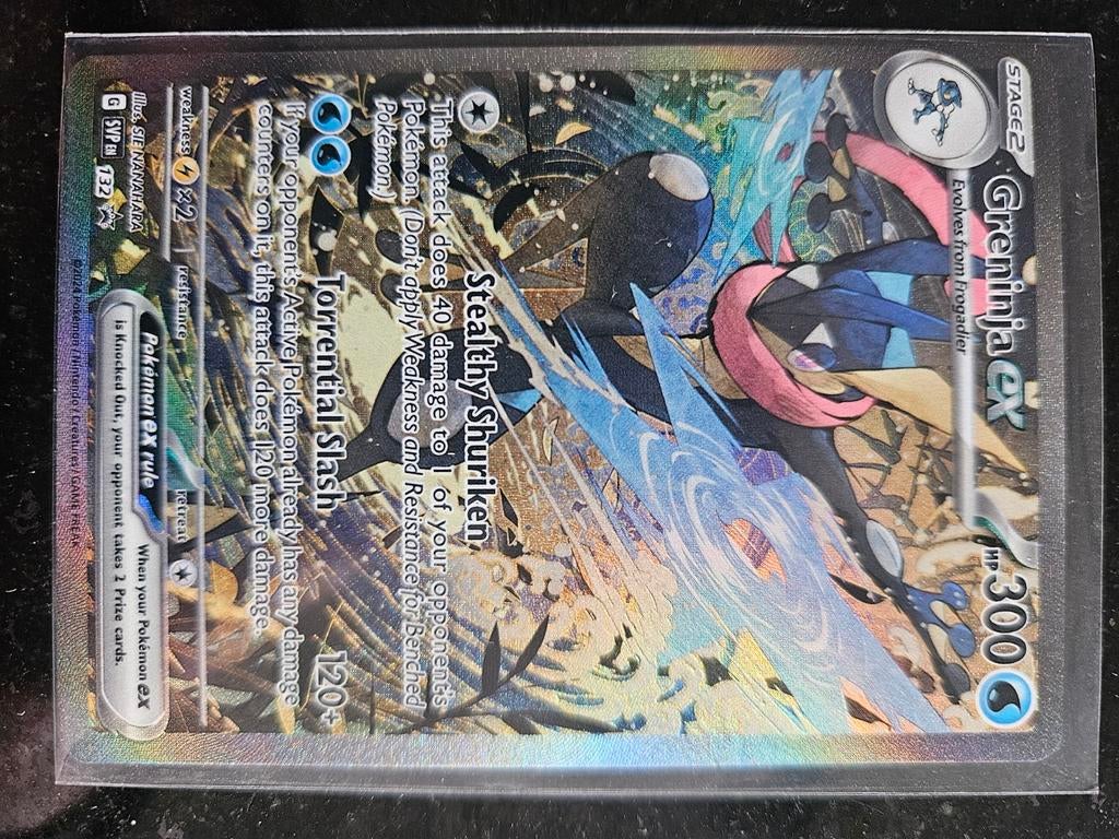Greninja EX #132 PROMO, Ophalen of Verzenden, Zo goed als nieuw, Losse kaart, Foil