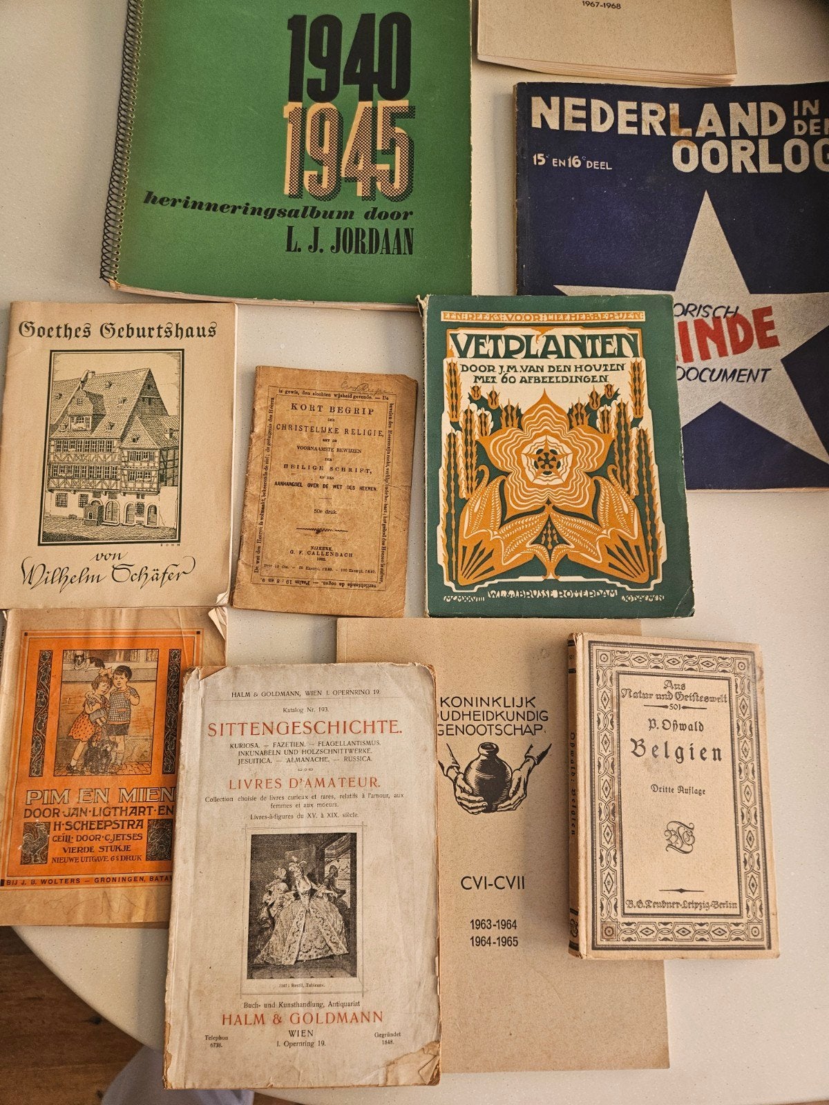 Partij oude boeken,, Ophalen of Verzenden