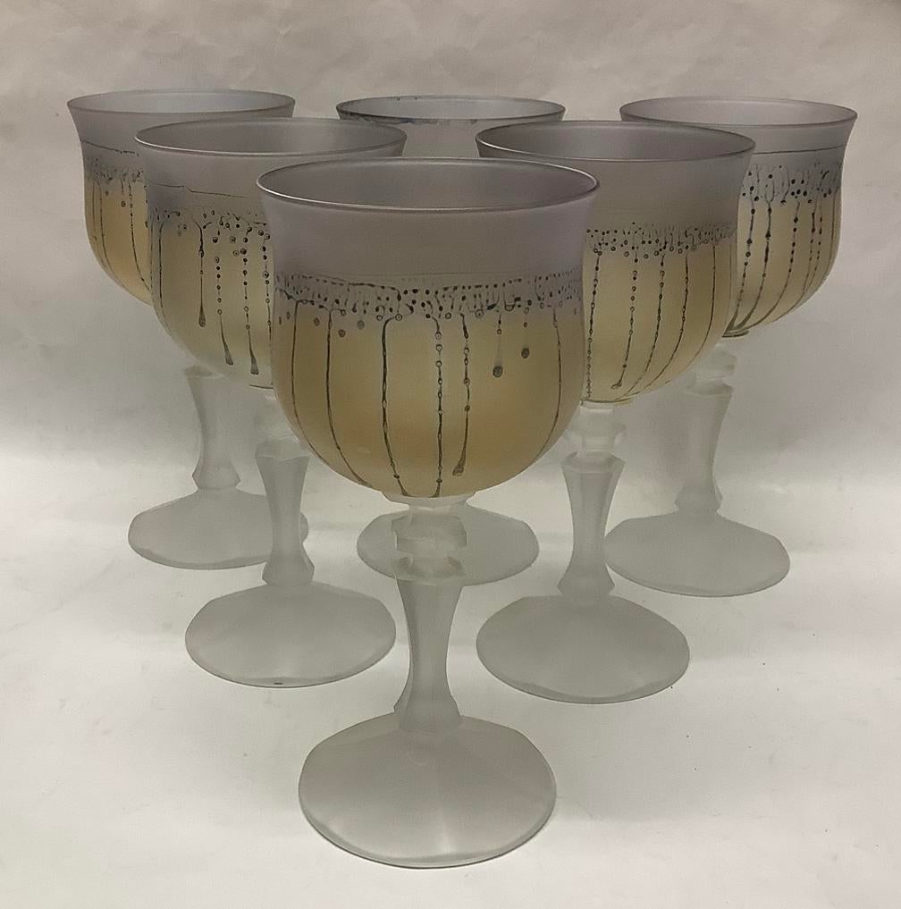 Wijnglazen - Hebron-stijl, Verzamelen, Glas en Borrelglaasjes, Ophalen of Verzenden, Zo goed als nieuw