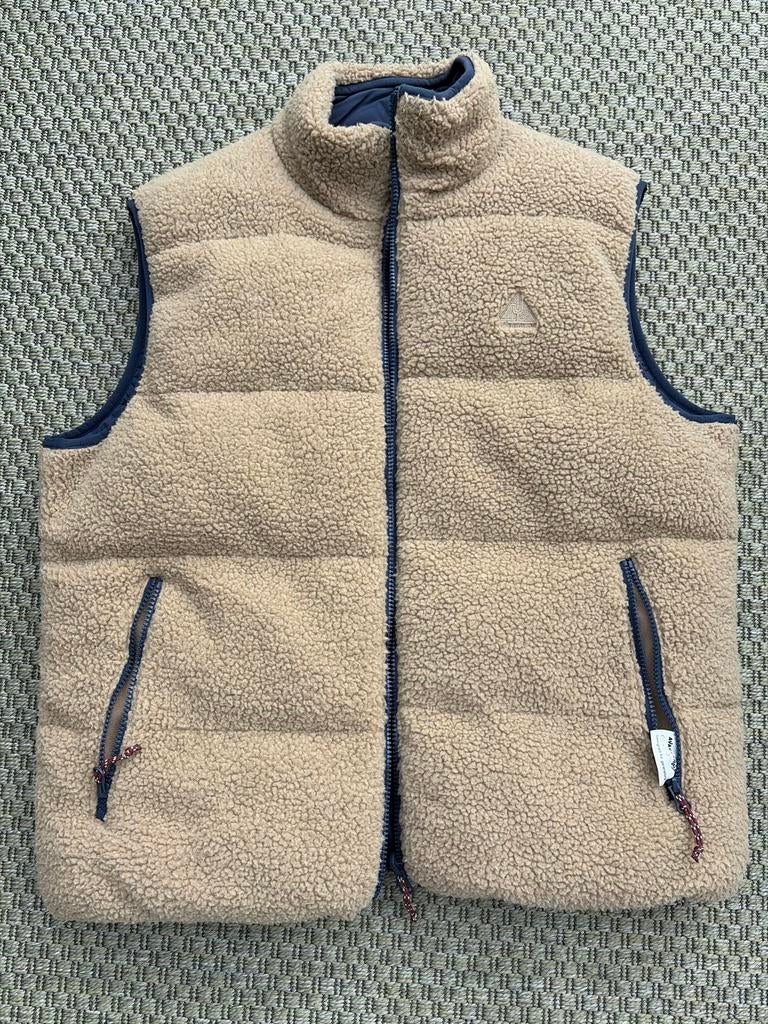 Ayacucho 2 kanten draagbare bodywarmer- beige/blauw - maat L, Ophalen of Verzenden, Zo goed als nieuw, Maat 52/54 (L), Beige