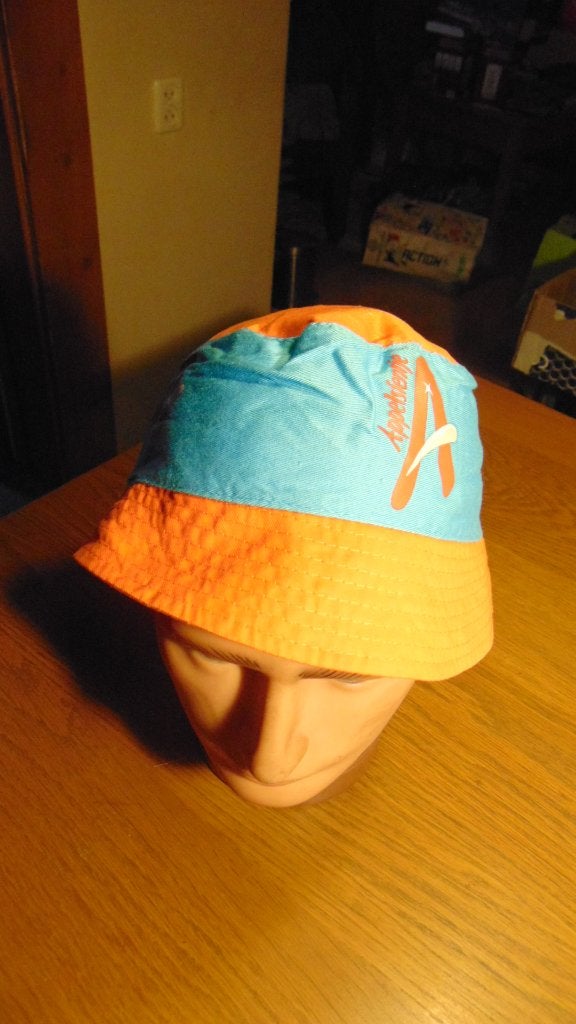 Appelsientje bucket hat / vissershoedje volwassen zgan, Onbekend, Hoed, Zo goed als nieuw, One size fits all