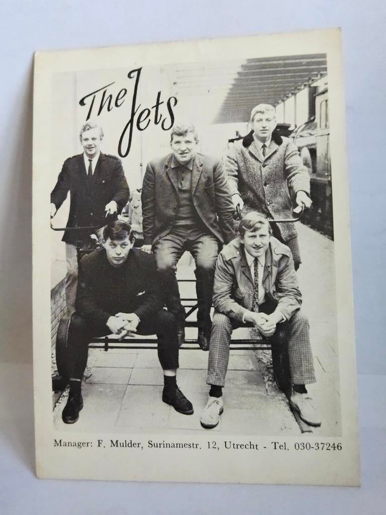 Nederbeat The Jets Band Promotie Kaart, Verzamelen, Verzenden, Zo goed als nieuw, Foto of Kaart
