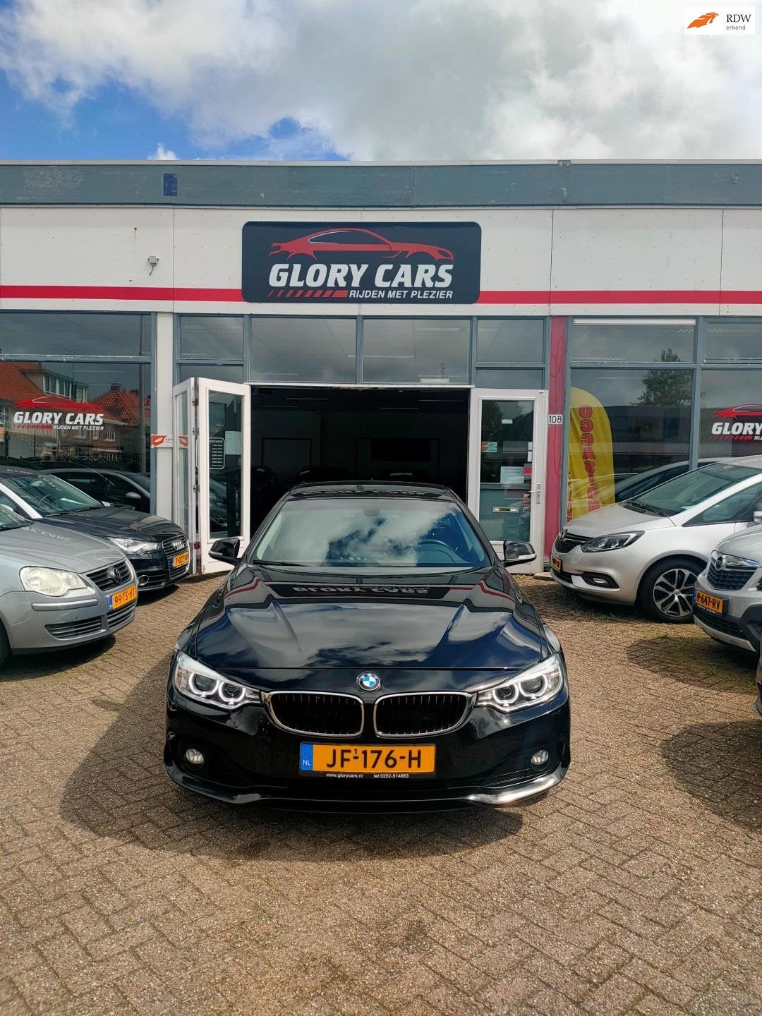 BMW 4-serie Gran Coupé 418i AUTOMAAT-NAVI-SPORT PAKKET, Auto's, BMW, Automaat, Gebruikt, Zwart, Origineel Nederlands