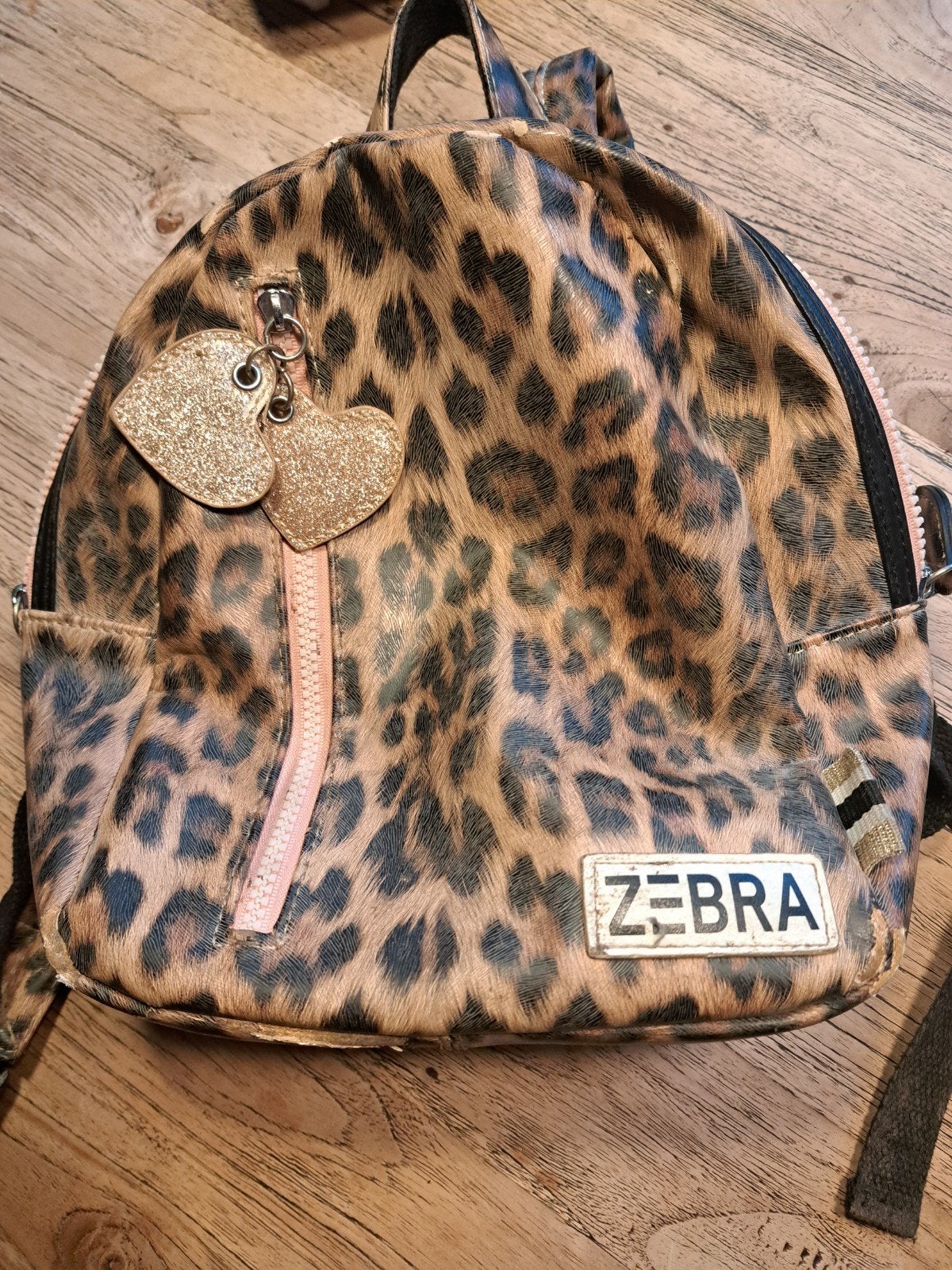 zebra (meisjes tas ), Ophalen of Verzenden, Bruin, Rugtas, Minder dan 30 cm