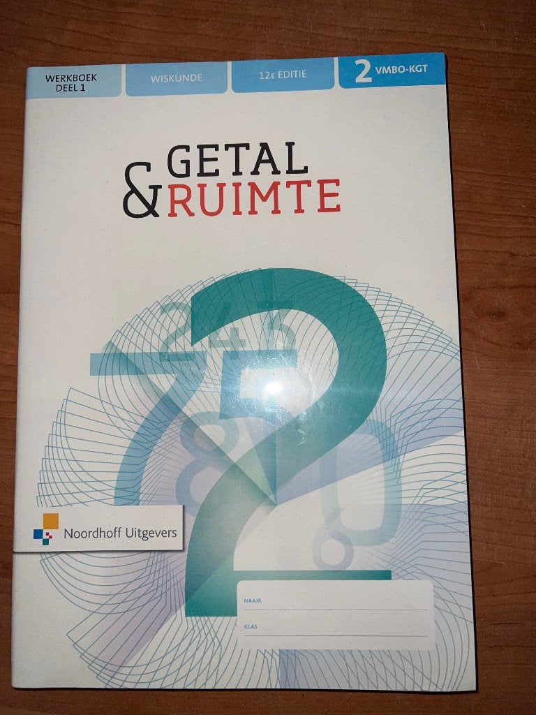 Getal & Ruimte 2 VMBO, Boeken, Nieuw, Ophalen of Verzenden, MBO, Noordhoff Uitgevers