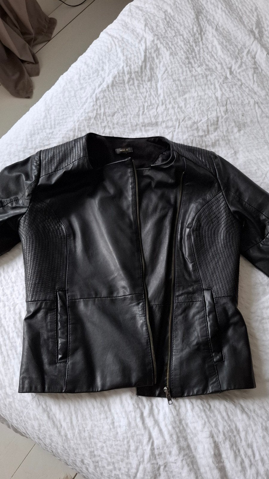 Zwart HEMA  leren jasje maat M, Kleding | Dames, Jassen | Zomer, Maat 38/40 (M), Zwart, Ophalen of Verzenden, Zo goed als nieuw