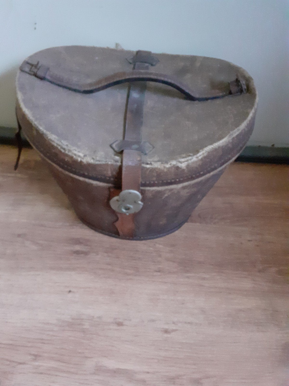 prachtige canvas brocante hoedendoos, Ophalen of Verzenden