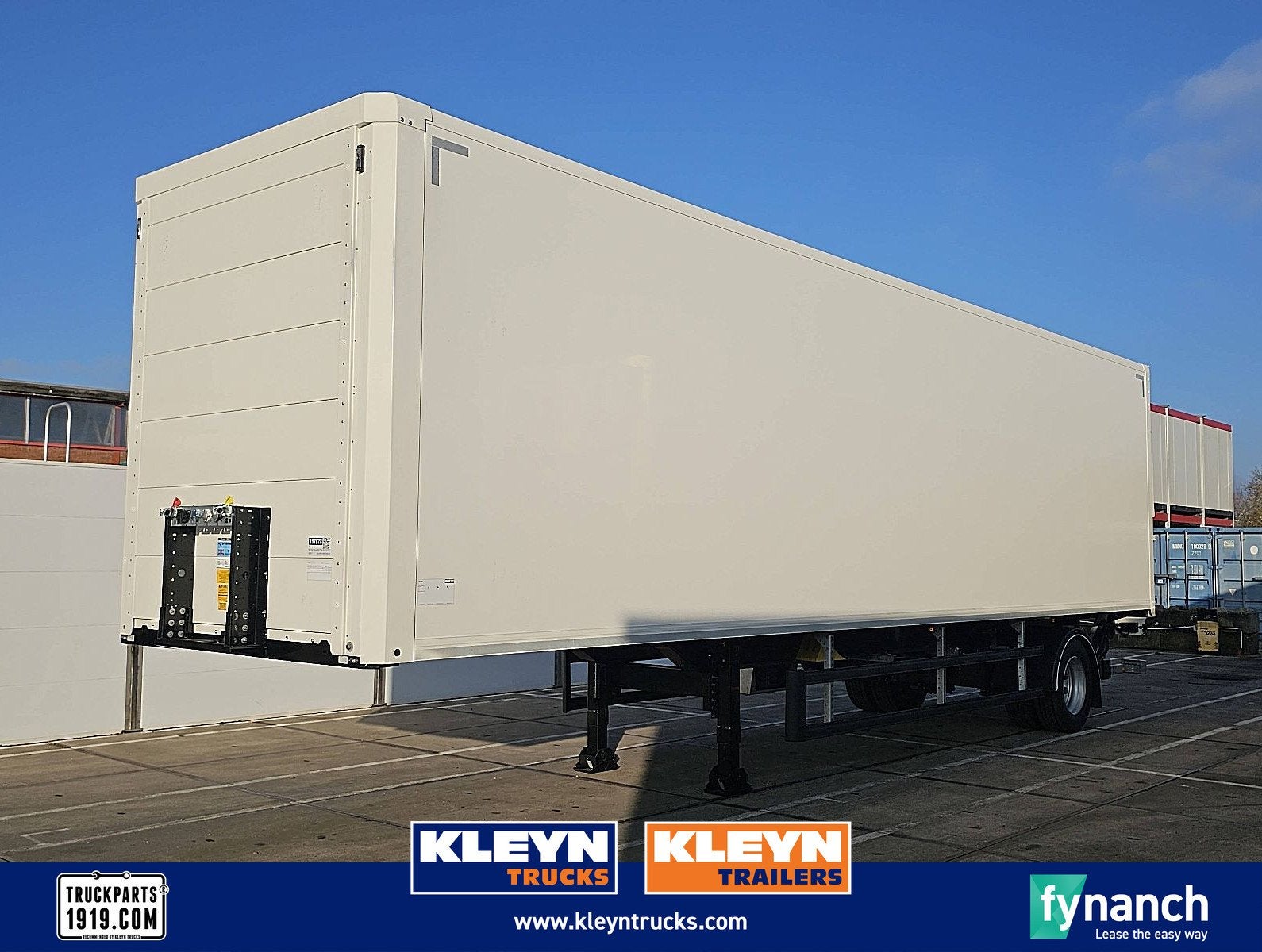 KLEYN TRAILERS TFSH 09 KOFFER stuuras laadklep, Overige kleuren, Bedrijf, Geïmporteerd, Aanhangers en Opleggers