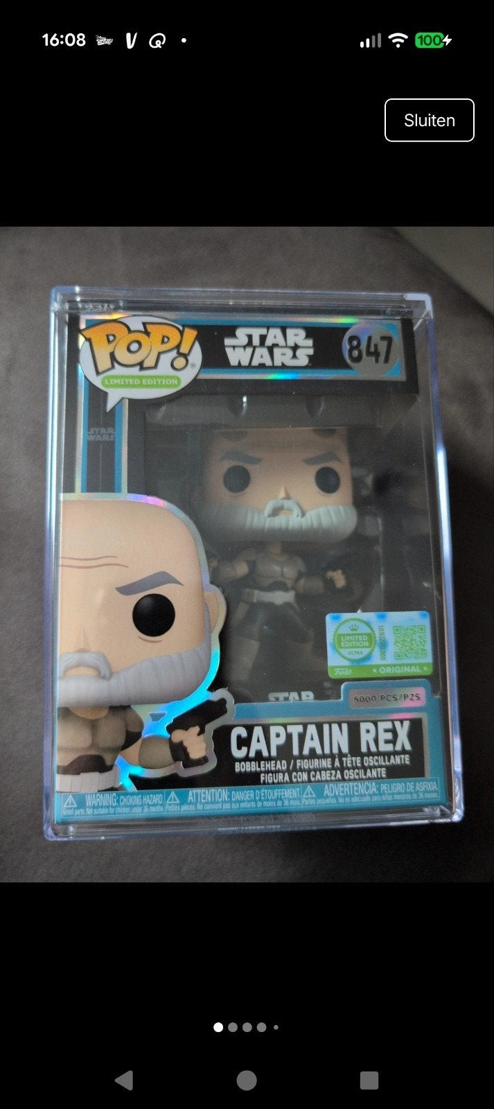 Funko Pop! Star Wars Captain Rex #847 Limited Edition, Ophalen of Verzenden, Nieuw