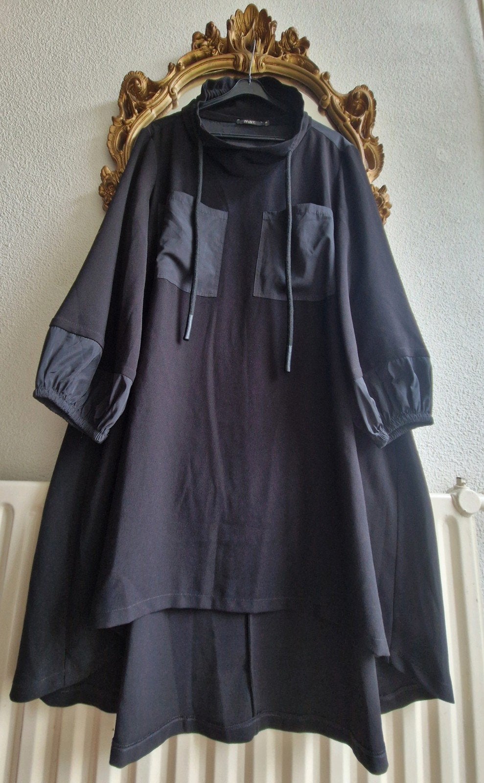 Als nieuw! Mat. fashion zwart a lijn col jurk tuniek, Kleding | Dames, Ophalen of Verzenden, Jurk, Zwart, Mat. fashion