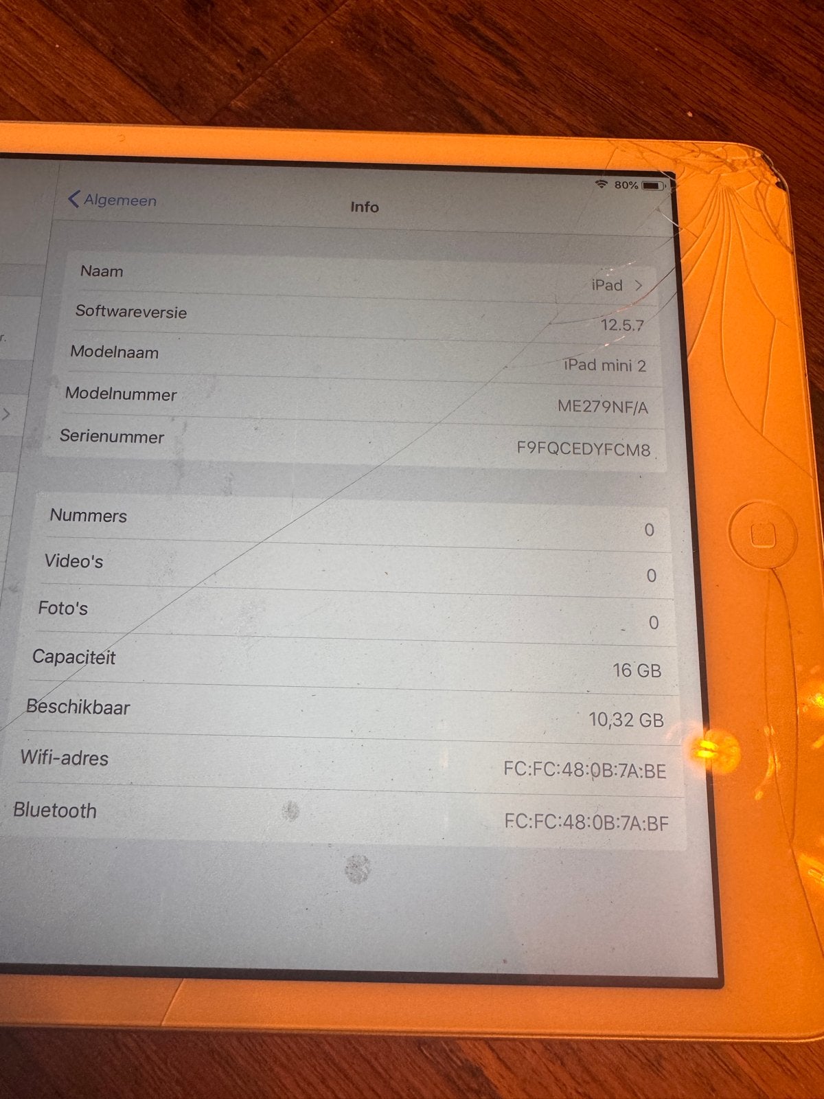 Apple iPad Mini 2 16GB - Gebarsten scherm
