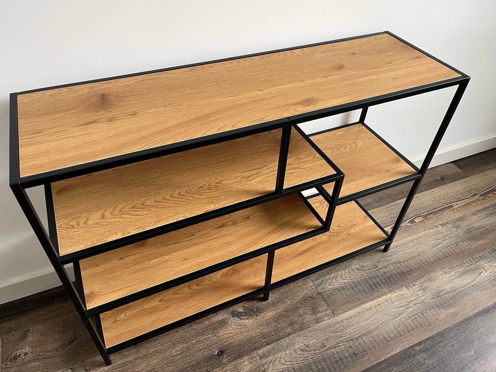 Lisomme industrieel dressoir 114cm br., Ophalen, Met plank(en), Gebruikt, 100 tot 150 cm