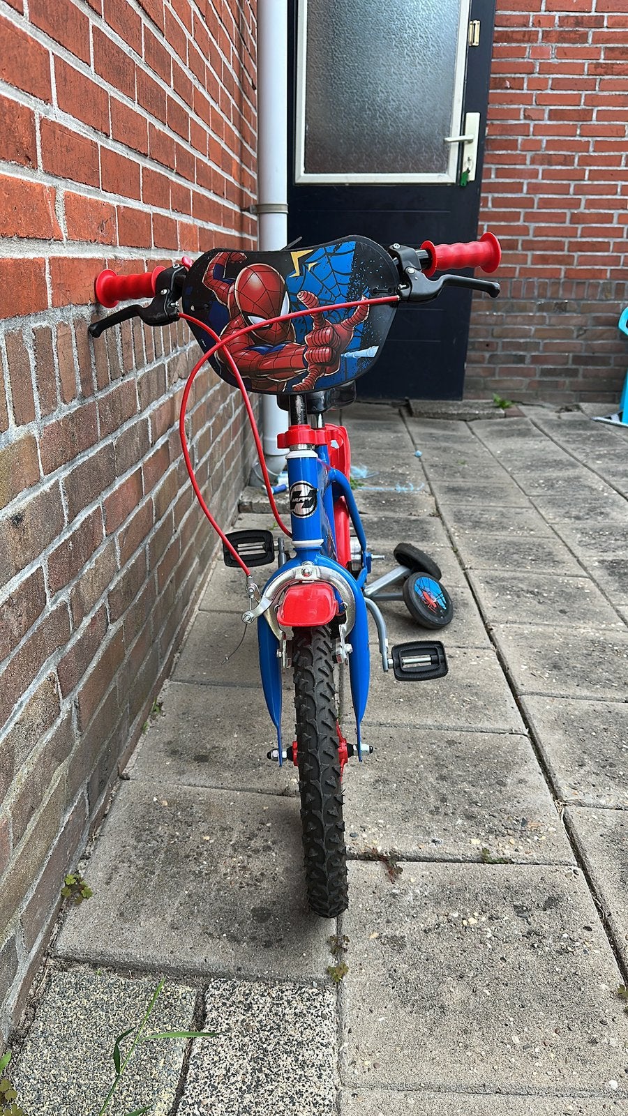 Spiderman fiets 14 inch, Fietsen en Brommers, Ophalen, Zo goed als nieuw, Staal, Minder dan 16 inch