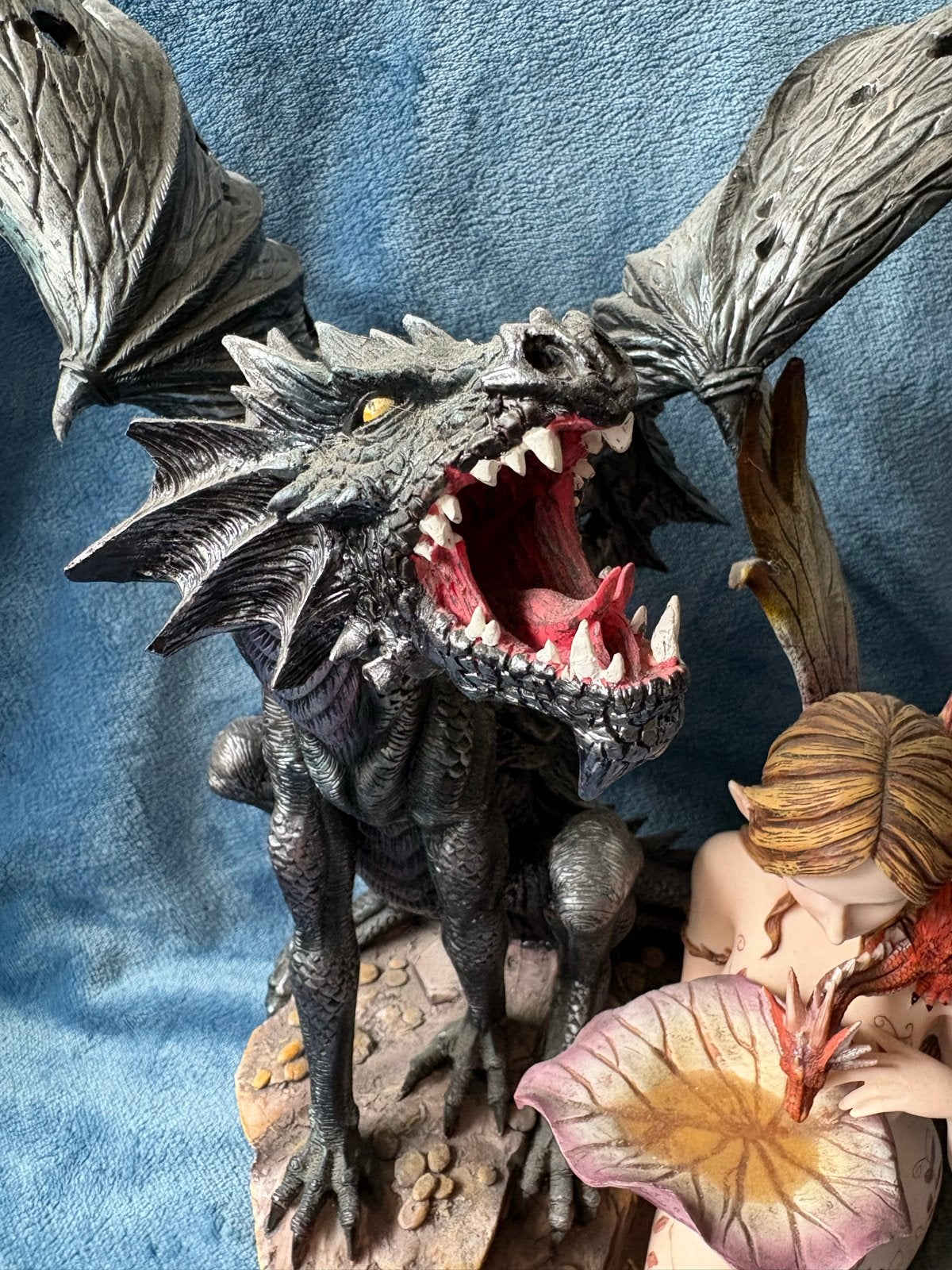 Nemesis Now Draak met Elf Beeld - Fantasy Decoratie, Verzamelen, Ophalen, Zo goed als nieuw, Fantasy