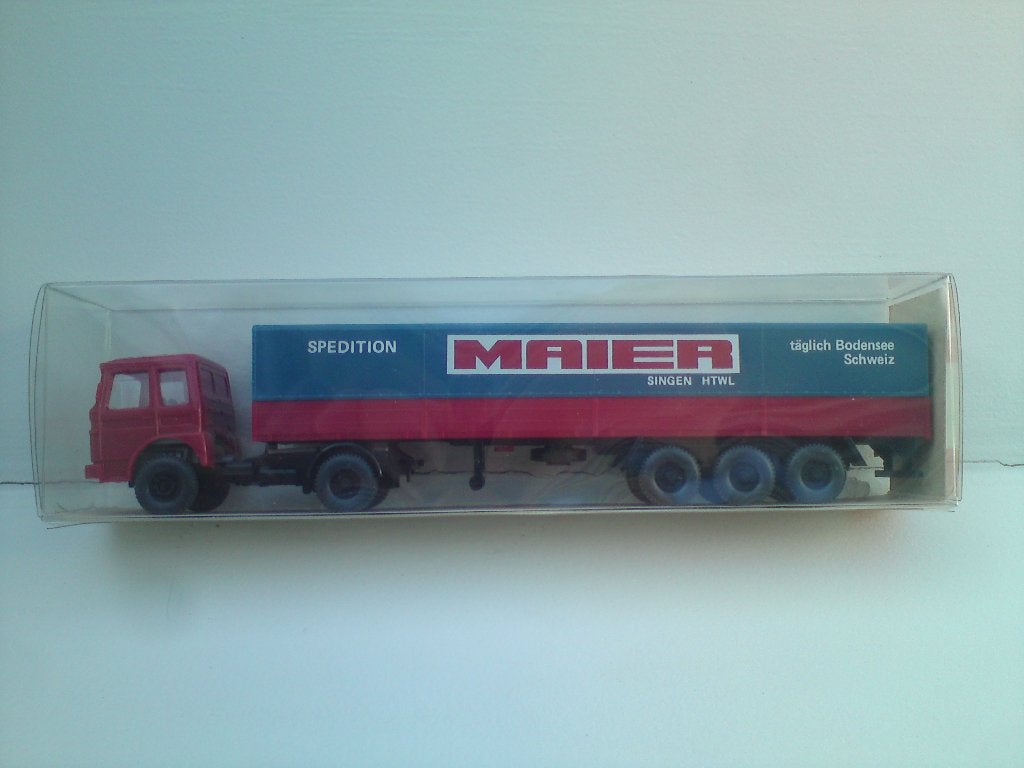 Wiking Man F8 huiftrailer Mayer. nieuw in doosje., Ophalen of Verzenden, Nieuw, Bus of Vrachtwagen, Wiking