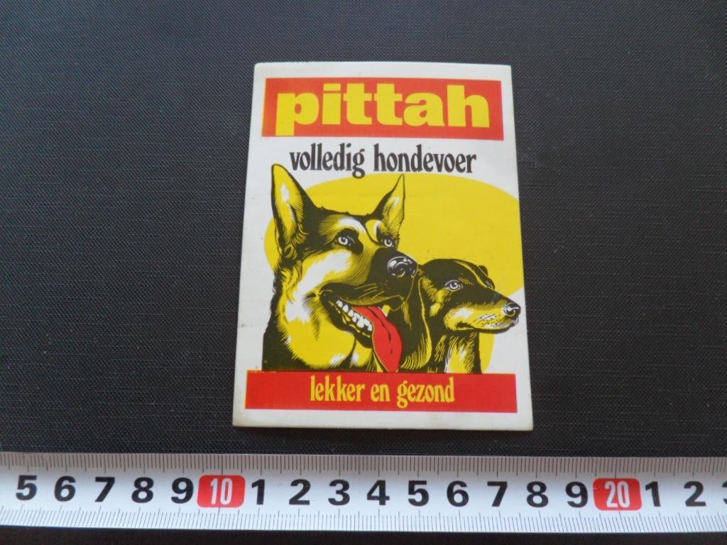 sticker 366 pittah volledig hondevoer lekker en gezond *, Ophalen, Zo goed als nieuw