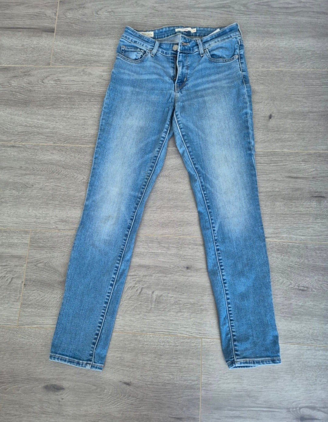 Levi's Premium 711 Skinny jeans - blauw denim - W26 L28 / XS, Blauw, Ophalen of Verzenden, W27 (confectie 34) of kleiner, Gedragen