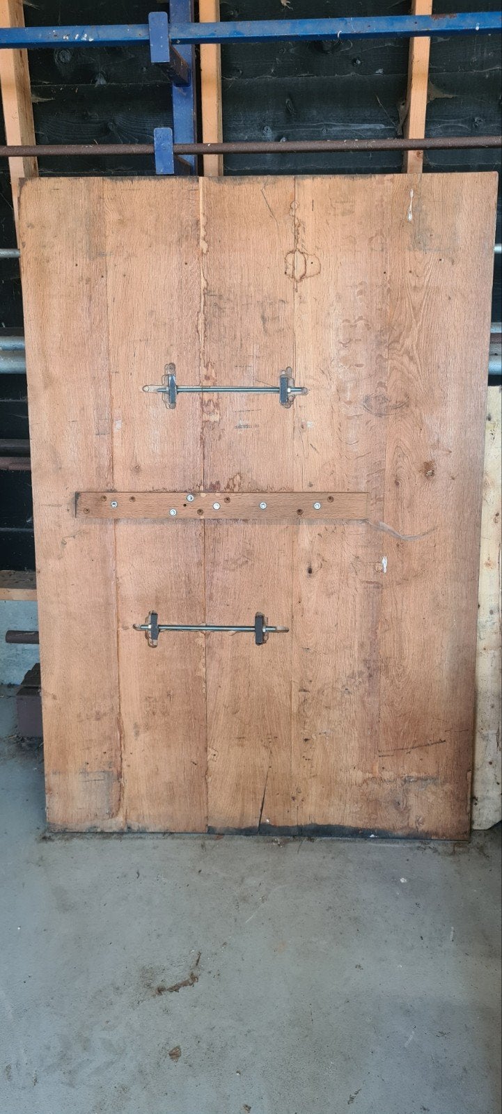 Tafelblad zwaar eiken 115x170=4cm dik, Doe-het-zelf en Verbouw, Ophalen, 25 tot 50 mm, Eiken, Plank