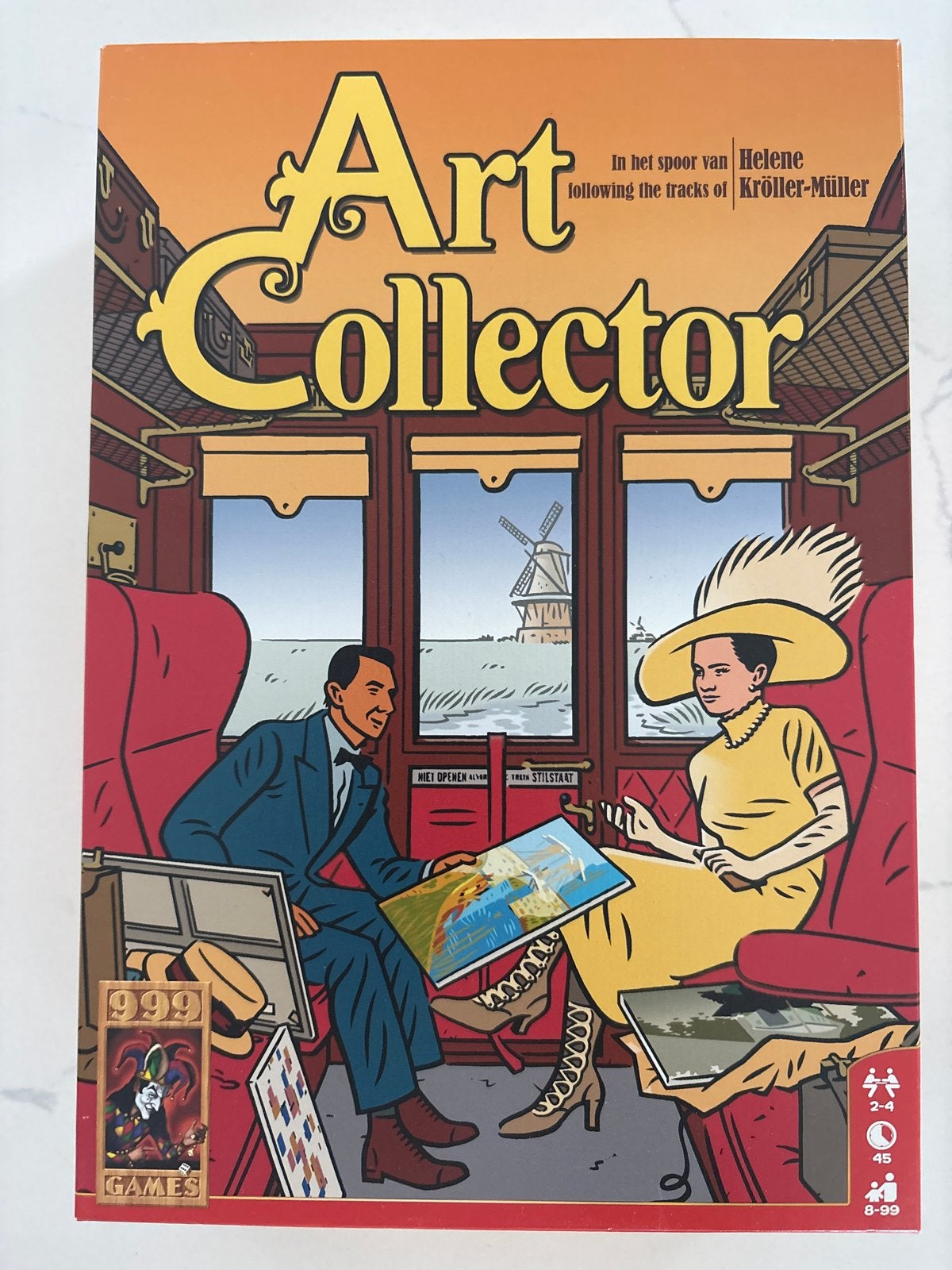 Art Collector bordspel - In het spoor van Helene Kröller-Mül, Drie of vier spelers, Ophalen, Zo goed als nieuw