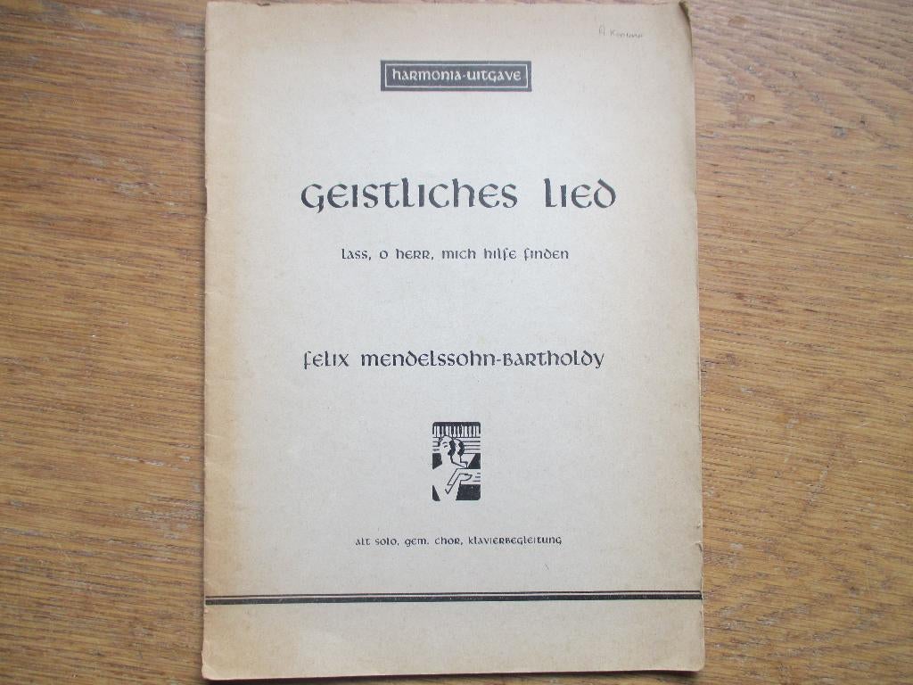 Mendelssohn-bartholdy-lass o herr, mich hlife finden, Orgel, Gebruikt, Klassiek, Ophalen of Verzenden