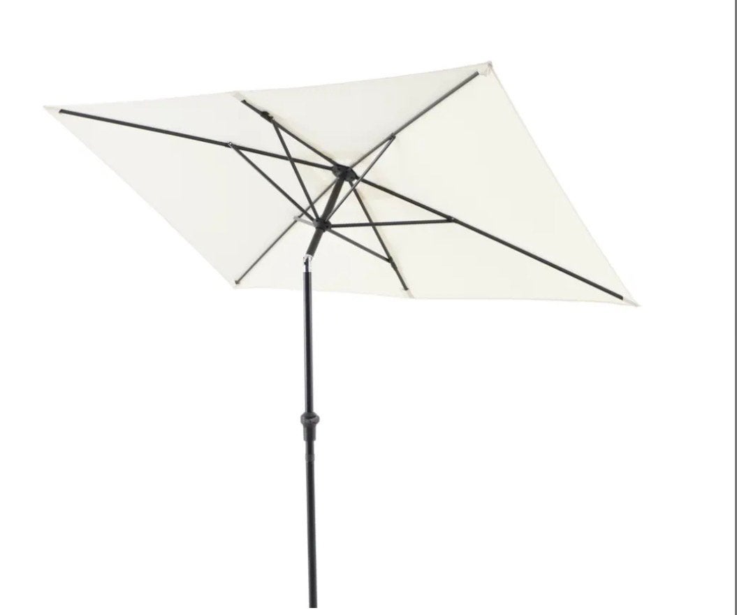 Handson balkonparasol ecru 1,5 x 2,5 m, Ophalen, Kantelbaar, 2 tot 3 meter, Zo goed als nieuw