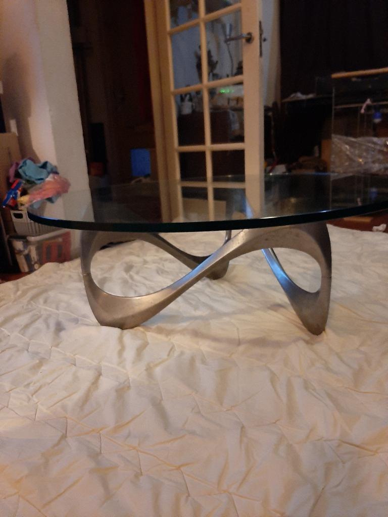 Vintage salontafel van knut hesterberg model snake, Ophalen, Gebruikt, 100 tot 150 cm, 50 tot 75 cm