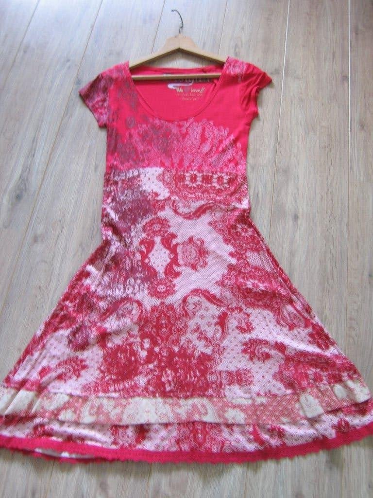 Unieke jurk van Desigual Maat S, Kleding | Dames, Zwart, Ophalen of Verzenden, Zo goed als nieuw, Boven de knie