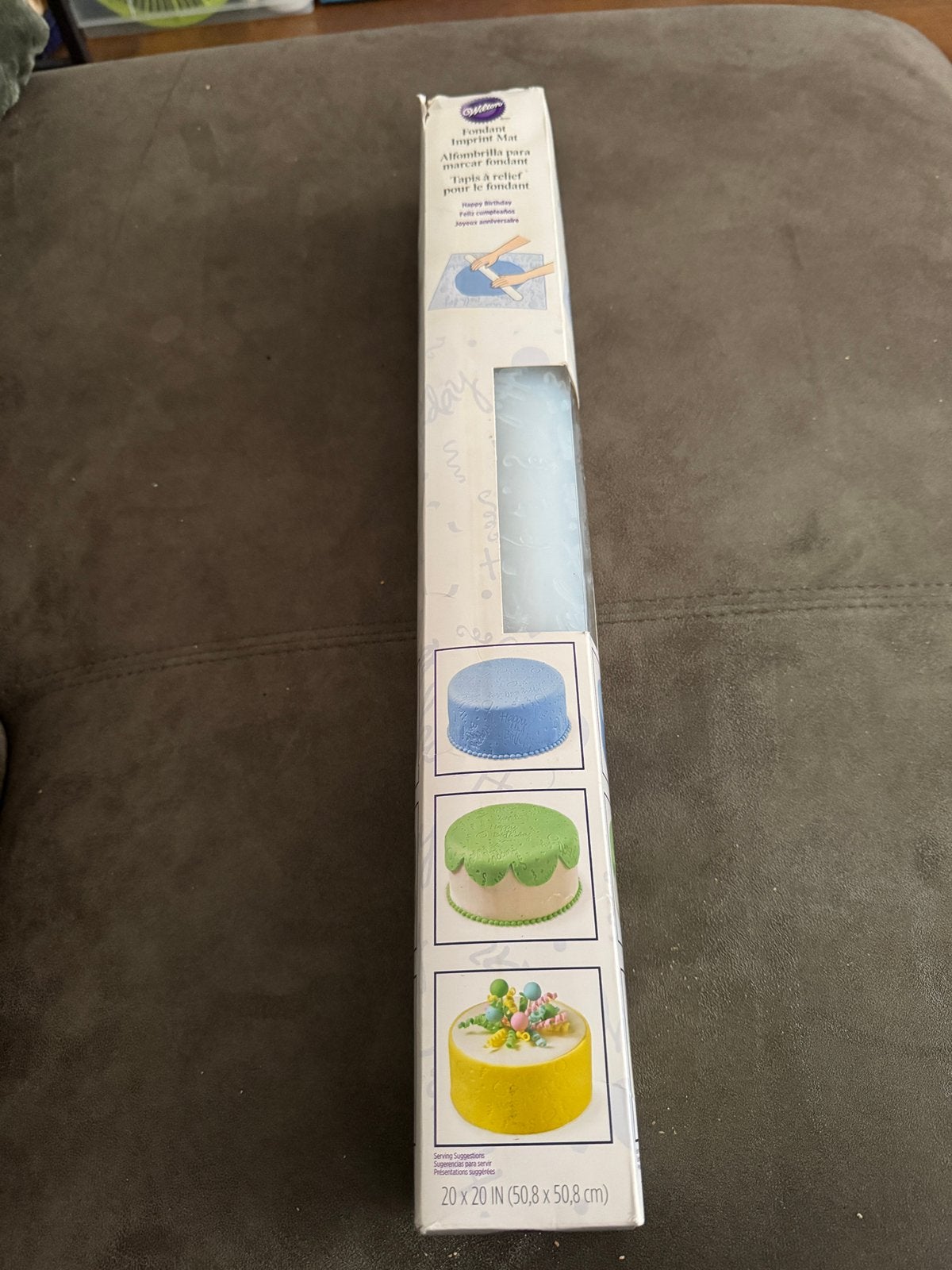 Wilton happy birthday afdrukmat voor taarten, Ophalen of Verzenden, Nieuw, Taarten, Versiering