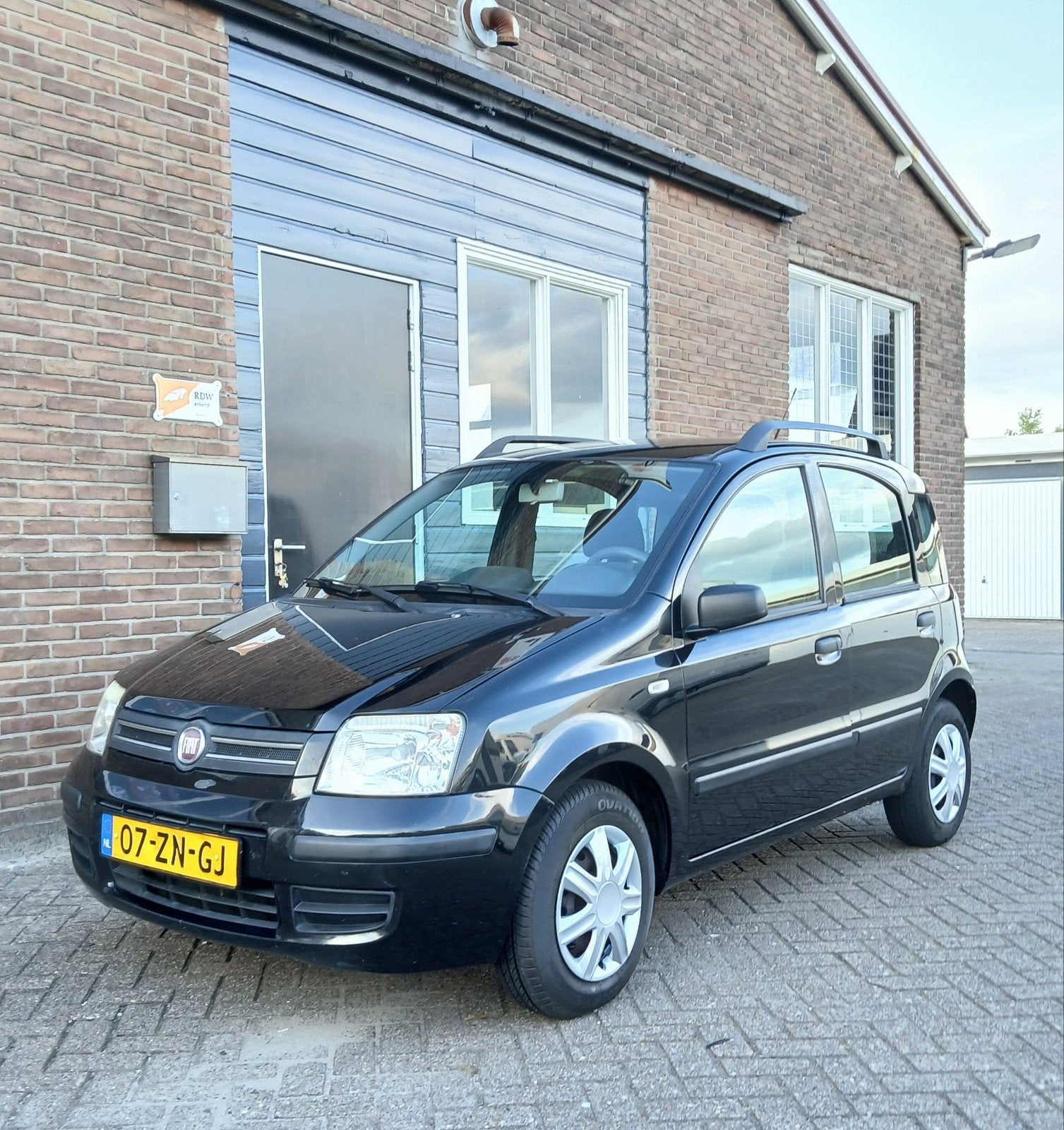 Fiat Panda 1.2 Dynamic / Bj.2008 / Trekhaak / APK 04-2027, Auto's, Voorwielaandrijving, Stof, Zwart, Origineel Nederlands