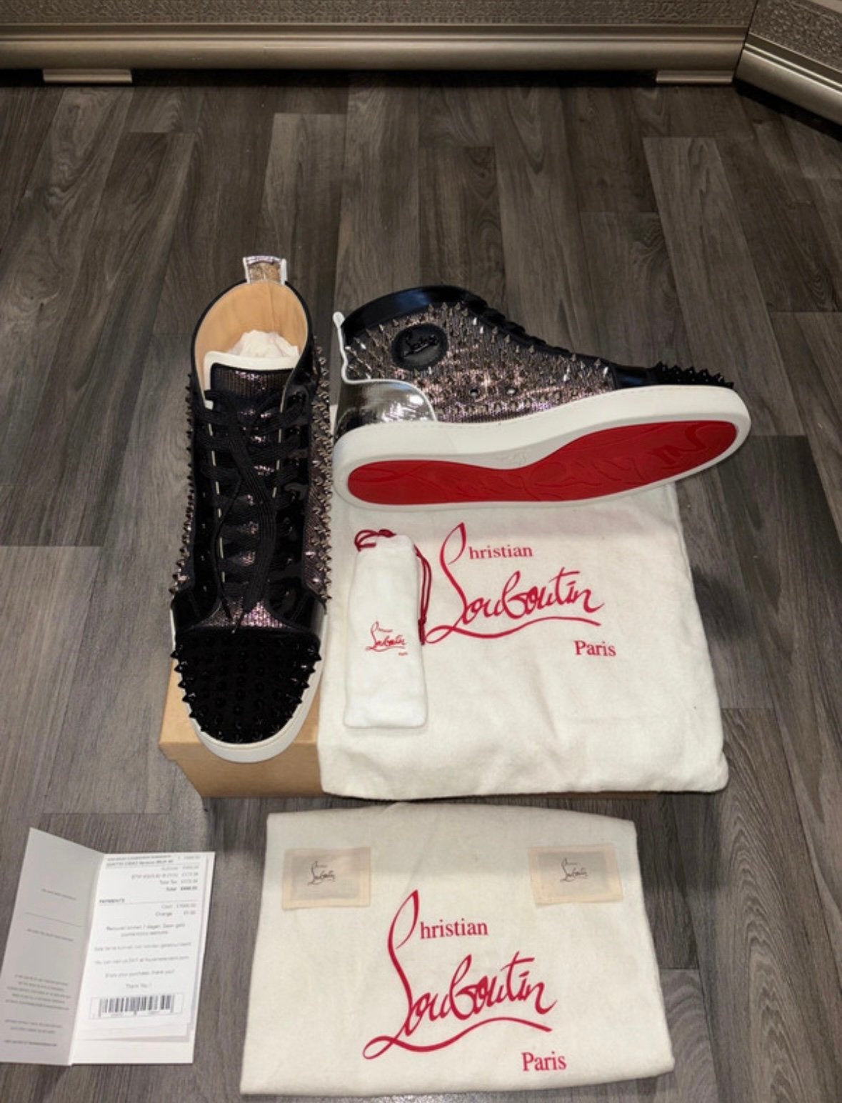 Christian Louboutin Louis Orlato Flat origineel met de bon, Ophalen, Zo goed als nieuw