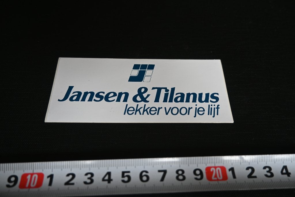 sticker jansen & tilanus lekker voor je lijf, Ophalen, Zo goed als nieuw