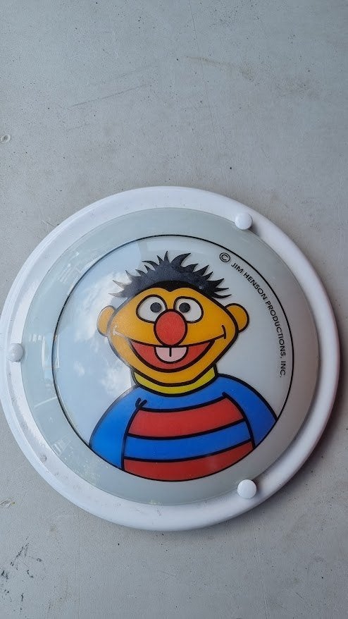 Vintage Sesamstraat Bert en Ernie plafondlamp, Verzamelen, Ophalen of Verzenden, Huis en Inrichting